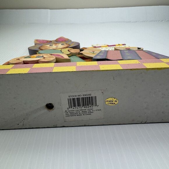 Vintage Easter Sign Standing Decorative Bunny Tea Party 3D - Picture 6 of 9